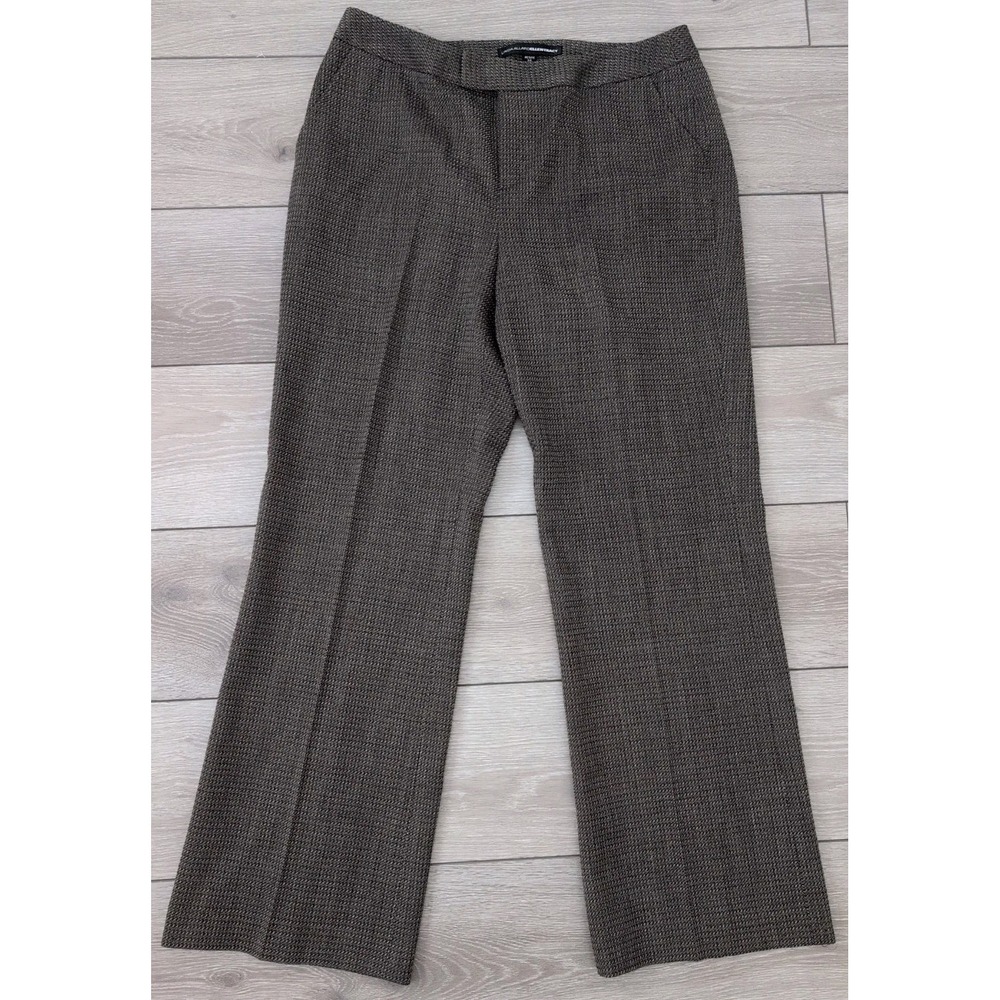 Linda Allard Ellen Tracy Womens Dress Pants Size 14 Petite Wool Blend Tweed NWT